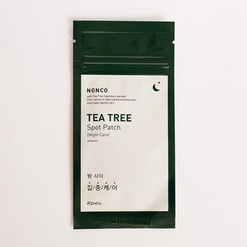 Патчи от прыщей с маслом чайного дерева A'Pieu NonCo Tea Tree Spot Patch Night Care 1 шт