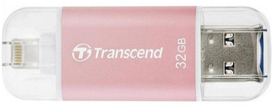 Флэш-накопитель Transcend JetDrive Go 300 Lightning / USB 3.1 32GB Розовый