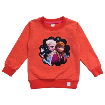 Свитшот Kids collection "Эльза и Анна" для девочки 98 см Коралловый 11867