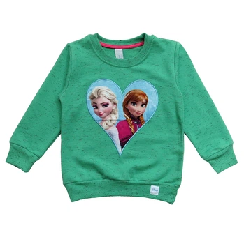 Свитшот Kids collection "Эльза и Анна" для девочки 92 см Зеленый 11862