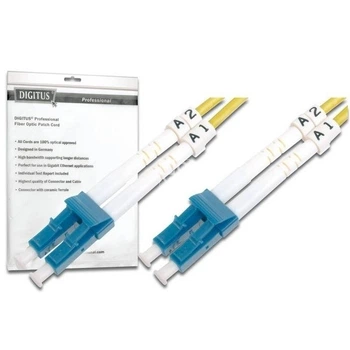 Патч-корд волоконно-оптичний DIGITUS LC/UPC-LC/UPC, 9/125, SM, OS2, duplex, 1м (649367)