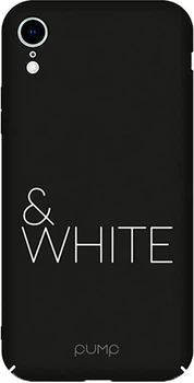 Чехол-накладка PUMP Tender Touch Case for iPhone XR Black&White