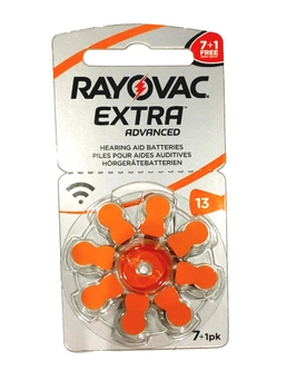 Батарейки для слухових апаратів Rayovac № 13 (8шт/уп)