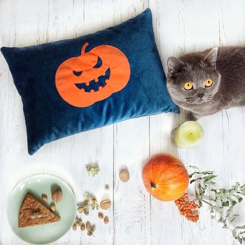Декоративна подушка PiLLowDesign Гарбуз Хелловін 36 х 50 (126)