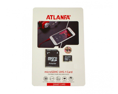 Карта памяти microSDHC 32 GB (adapter SD) ATLANFA (6650)