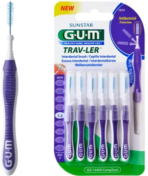Міжзубні щітки GUM Trav-Ler 1.2 мм (7630019900195)