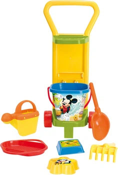 Wózek z zestawem do piaskownicy Wader Myszka Mickey Disney 77470 (5900694774704)