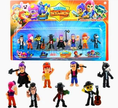 Набір фігурок Brawl Stars 8 фігурок Бравл Старс 7 см в упаковці