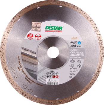 Круг алмазный отрезной Distar Hard ceramics Advanced 1A1R 230 x 1.6 x 10 x 25.4 (11120528017)