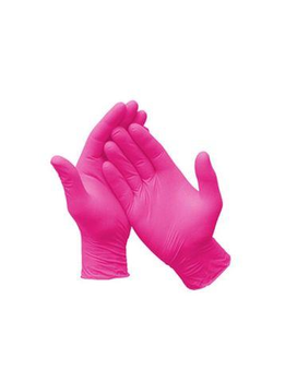 Одноразові рукавички нітрилові Igar 200 шт в упаковці Розмір XS Рожеві