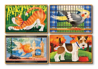 Домашні тварини Набір з 4 пазлів Melissa & Doug