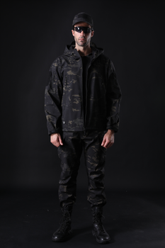 Тактическая куртка / ветровка Pave Hawk Softshell night multicam XL