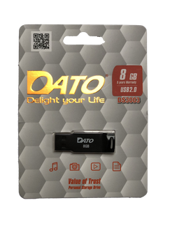 Флеш-накопичувач DATO USB 2.0 DS3003 8Gb black (DS3003B-08G)