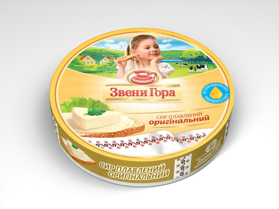 Сир плавлений Звени Гора порційний оригінальний 140гр