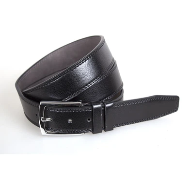 Чоловічий ремінь Dovhani DH3503-9BLACK 140 см Чорний