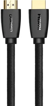 Кабель Ugreen HD118 HDMI to HDMI v2.0 UltraHD 4K-3D Braided 1 м Black (90402011)