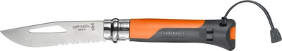 Нож Opinel 8 VRI Outdoor оранжевый