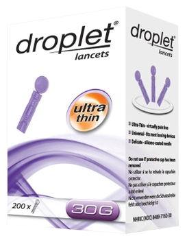 Ланцет DROPLET 30G 200 (5907996095049)