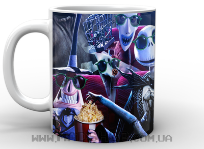 Кружка чашка Кошмар перед Рождеством The Nightmare before Christmas Skellington
