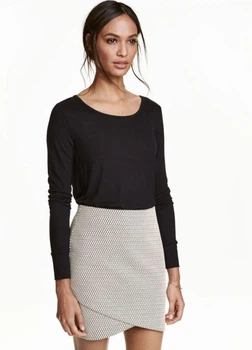 Чоловічий лонгслів H&M XS Чорний 0230027_04