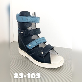 Берци-сандалі для хлопчика Sursil Ortho 30 Синій (23-103)