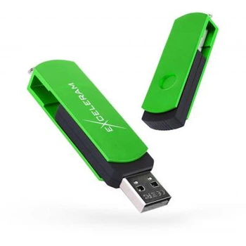 USB флеш накопитель eXceleram 16GB P2 Series Green/Black USB 2.0 (EXP2U2GRB16)