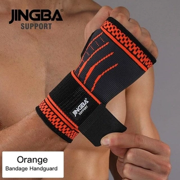 Бандаж на зап'ясті і долоню (JS103O) JINGBA SUPPORT L/XL Чорно-помаранчевий 000126966
