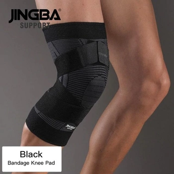 Бандаж на коліно (JS105BB) JINGBA SUPPORT L/XL Чорний 000126931