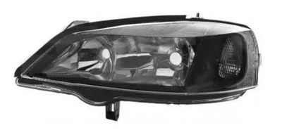 Фара Opel Astra G 1998 - 2009, ліва штатна, електр., сірий корпус + рант чорний, (Depo, fp292)