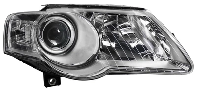 Фара Vw Passat B6 2005 - 2011 (Фольцваген Пассат Б6 2005 - 2011), правая, электр., H7+H7, сервопривод в компл., тип HELLA, (Depo)