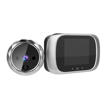Видеоглазок цифровой с экраном 2.8 для входной двери c подсветкой и звонком F&D . 49253