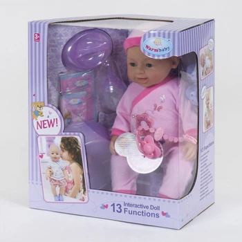 Кукла интерактивная Warm Baby пупс функциональный WZJ 030-528 звуковые эффекты