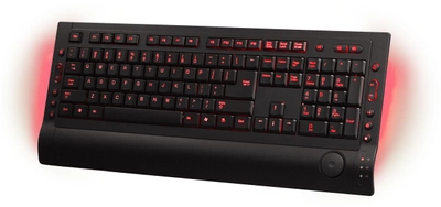 Клавиатура проводная HQ-Tech KB-327F USB, 3 цвета подсветки символов с плавной регулировкой(Red/Green/Yellow), UA/EN раскладка, мультимедия