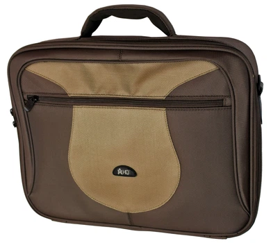 Сумка для ноутбука 15.6" HQ-Tech (EE-15117H) Dark+Light Coffee, нейлон 1680D, жесткий каркас
