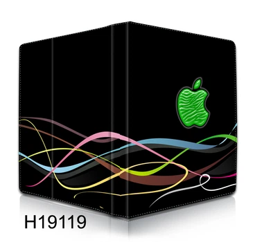 Чехол для iPad2/3/4 HQ-Tech 19119 "Apple theme, Black" картинка с фотографическим качеством