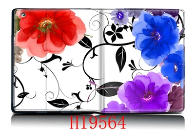 Чехол для iPad2/3/4 HQ-Tech 19564 "Абстракция цветы" картинка с фотографическим качеством
