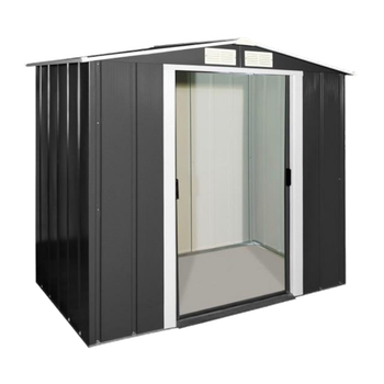 Сарай металлический ECO 202x182x181 см серый с белым