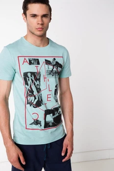 Футболка DeFacto XXL Голубая (DeFT-shirt -165-1)