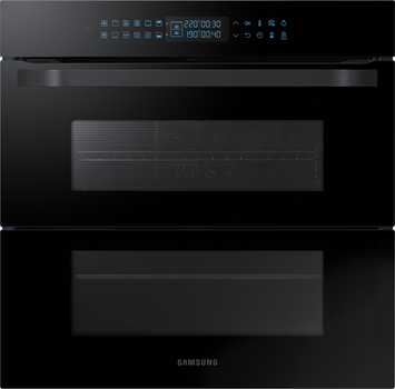 Электрический духовой шкаф samsung dual cook flex nv75n7646rs wt