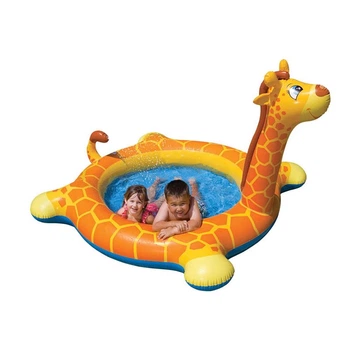 Детский надувной бассейн Intex 57434 Жираф Giraffe Spray Pool (208х165х122 см)