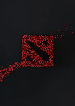 Картина постер Gee! Dota 2 Дота 2 логотип 40х60см DT.09.158