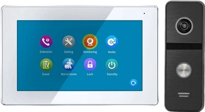 Комплект відеодомофона CoVi Security TAB FHD White + Iron FHD Black