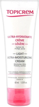 Легкий ультразволожувальний крем Topicrem Light Ultra-Moisturizing Cream 40 мл (3700281703313)