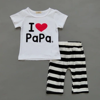 Костюм I love papa Xirubaby для девочки 110 см Белый 6761