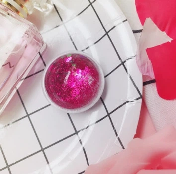 Держатель жидкий блеск Popsocket Попсокет для телефона Красный