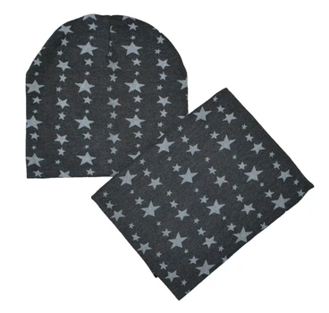 Набір Bape шапка та снуд у зірочки 6-24 місяців 46-50 см (setsc - 424-03)