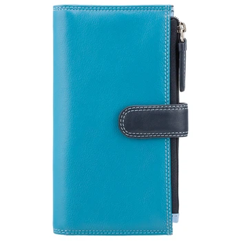 Женский кожаный кошелек Visconti RB100 Bermuda (Blue Multi)