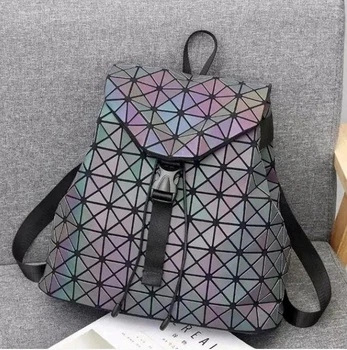 Женская сумка-рюкзак бао бао ночной алмаз, Bao Bao Issey Miyake хамелеон мелкий ромбик