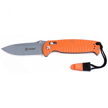 Нож Ganzo G7412P-WS оранжевый (G7412P-OR-WS)