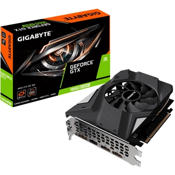 Видеокарта GF GTX 1660 Super 6GB GDDR6 Mini ITX OC Gigabyte (GV-N166SIXOC-6GD)